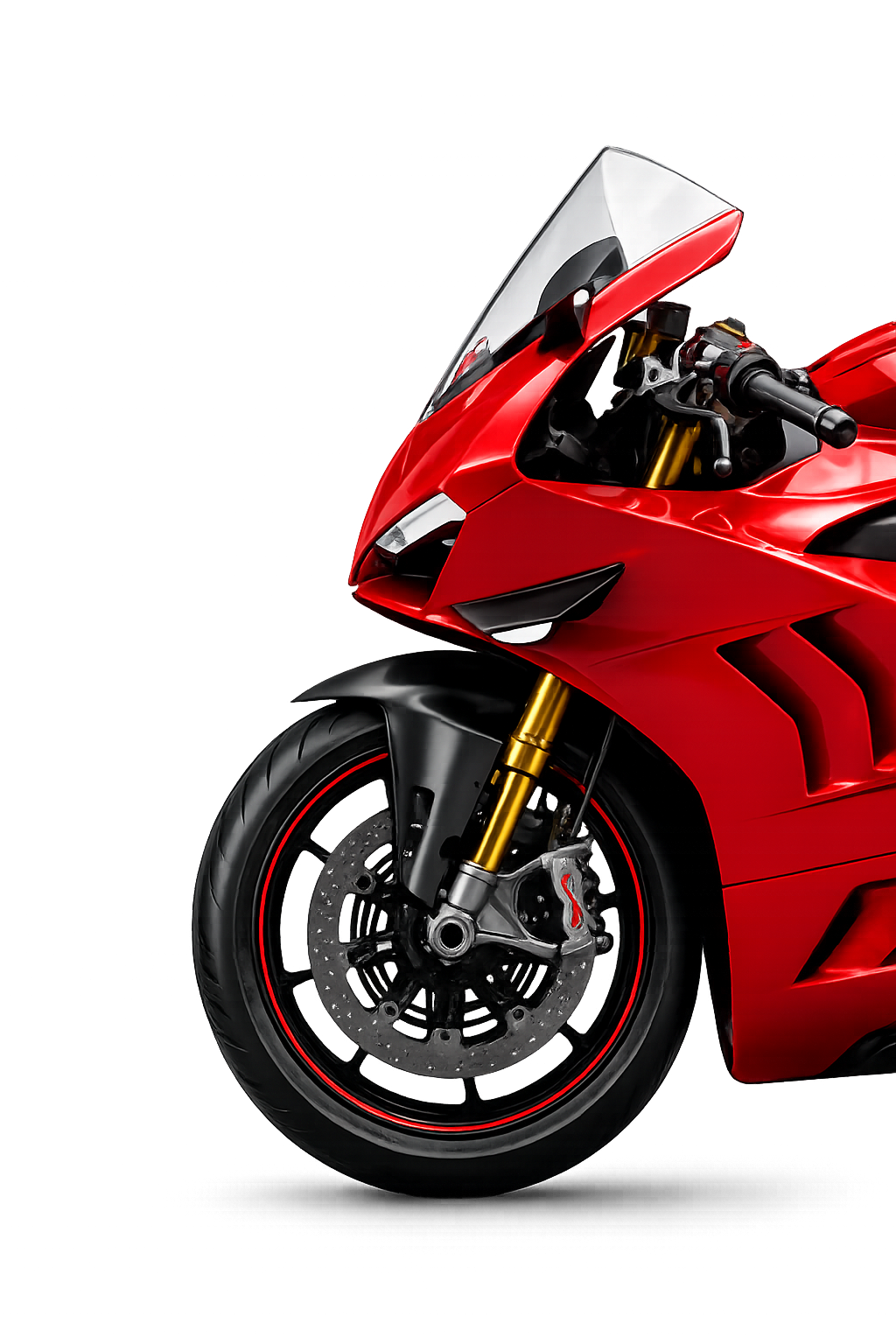 Rotes Sportmotorrad – Rheingau Bikes